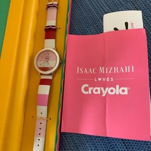 Isaac Mizrahi Loves Crayola Striped Watch